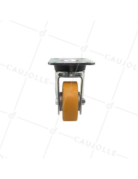 RUEDA GIRATORIA DE POLIURETANO Y LLANTA DE ALUMINIO CON UN DIÁMETRO DE 80 MM CARGA 180 KG - S76AR 80