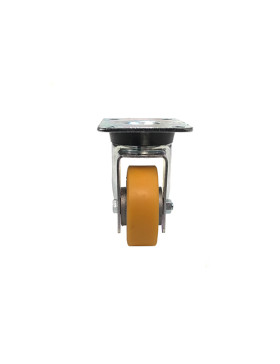 RUEDA GIRATORIA DE POLIURETANO Y LLANTA DE ALUMINIO CON UN DIÁMETRO DE 80 MM CARGA 180 KG - S76AR 80