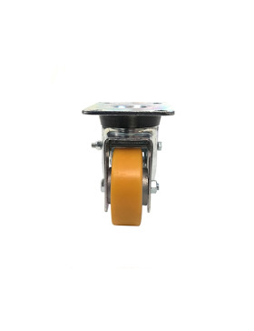 RUEDA GIRATORIA DE POLIURETANO CON FRENO Y UN DIÁMETRO DE 80 MM CARGA 180 KG - S76AR 80AF
