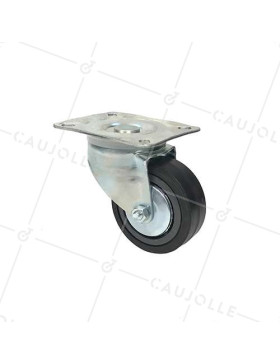 RUEDA GIRATORIA DE MANUTENCIÓN CLÁSICA REFORZADA CON UN DIÁMETRO DE 100 MM CARGA 125 KG - S2C 100R • Caujolle