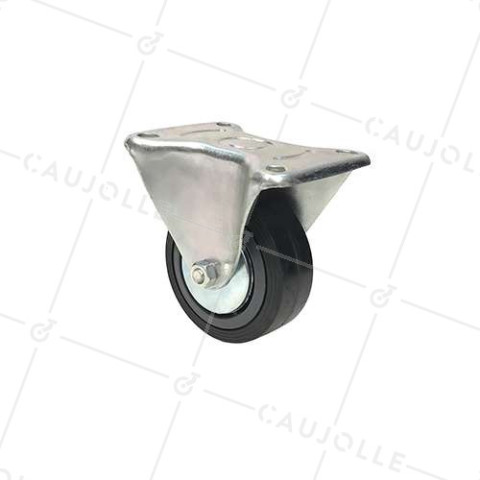 RUEDA FIJA DE MANUTENCIÓN CLÁSICA REFORZADA CON UN DIÁMETRO DE 100 MM CARGA 125 KG - S7C 100R • Caujolle