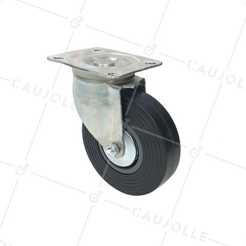 RUEDA GIRATORIA DE MANUTENCIÓN AMPLIA CON DIÁMETRO DE 150 MM CARGA 130 KG - S2C 150R • Caujolle