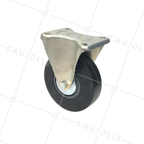 RUEDA FIJA DE MANUTENCIÓN AMPLIA CON DIÁMETRO DE 150 MM CARGA 130 KG - S7C 150R • Caujolle