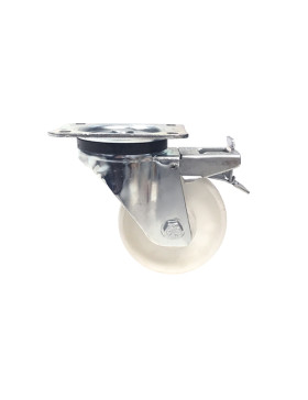 ROULETTE DE MANUTENTION EN POLYPROPYLÈNE DIAMÈTRE 125 MM CHARGE 200 KG - S74P 125
