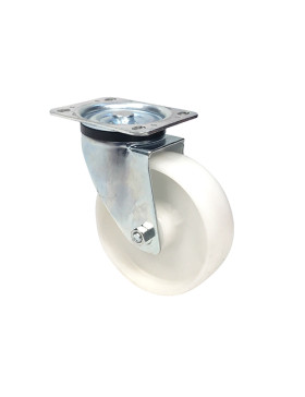 ROULETTE DE MANUTENTION EN POLYPROPYLÈNE DIAMÈTRE 125 MM CHARGE 200 KG - S74P 125