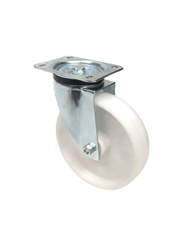 ROULETTE DE MANUTENTION EN POLYPROPYLÈNE DIAMÈTRE 125 MM CHARGE 200 KG - S74P 125
