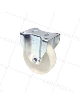 RUEDA FIJA DE MANUTENCIÓN DE POLIPROPILENO CON UN DIÁMETRO DE 160 MM CARGA 200 KG - S75P 160 • Caujolle