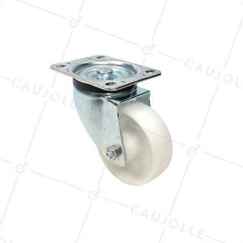 RUEDA DE MANTENIMIENTO GIRATORIA DE NYLON CON UN DIÁMETRO DE 125 MM CARGA 300 KG - S76N 125 • Caujolle