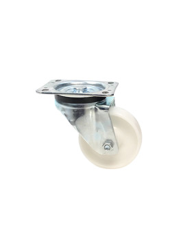 ROULETTE DE MANUTENTION PIVOTANTE EN NYLON DIAMÈTRE 125 MM CHARGE 300KG - S76N 125