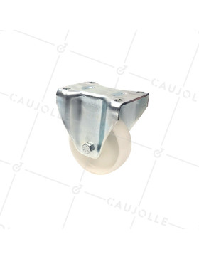 RUEDA DE MANTENIMIENTO FIJA DE NYLON CON UN DIÁMETRO DE 125 MM CARGA 300 KG - S77N 125 • Caujolle