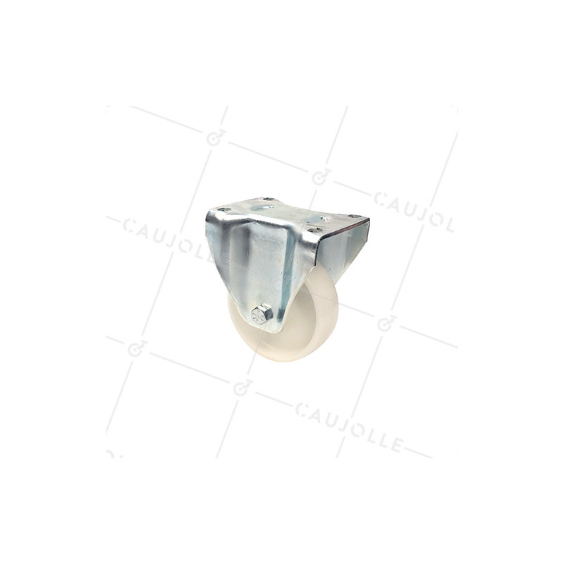 ROULETTE DE MANUTENTION PIVOTANTE EN NYLON DIAMÈTRE 125 MM CHARGE 300KG - S76N 125