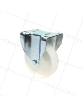RUEDA DE MANTENIMIENTO FIJA DE NYLON CON UN DIÁMETRO DE 160 MM CARGA 380 KG - S77N 160 • Caujolle