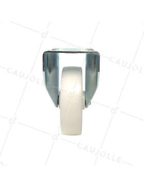 ROULETTE DE MANUTENTION PIVOTANTE EN NYLON DIAMÈTRE 125 MM CHARGE 300KG - S76N 125