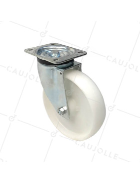 RUEDA DE MANUTENCIÓN DE FUERTE CARGA DE NYLON CON 200 MM DE DIÁMETRO CARGA 450 KG - S76N 200 • Caujolle