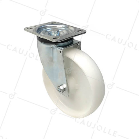 RUEDA DE MANUTENCIÓN DE FUERTE CARGA DE NYLON CON 200 MM DE DIÁMETRO CARGA 450 KG - S76N 200 • Caujolle