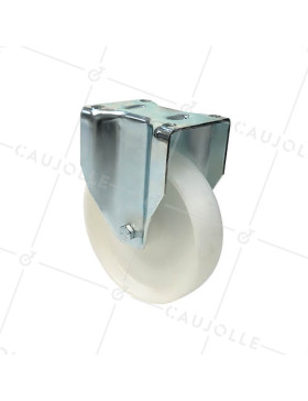 RUEDA DE MANTENIMIENTO FIJA DE NYLON CON UN DIÁMETRO DE 200 MM CARGA 450 KG - S77N 200 • Caujolle