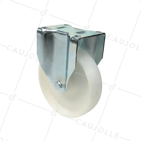 RUEDA DE MANTENIMIENTO FIJA DE NYLON CON UN DIÁMETRO DE 200 MM CARGA 450 KG - S77N 200 • Caujolle