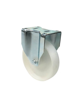 ROULETTE DE MANUTENTION PIVOTANTE EN NYLON DIAMÈTRE 125 MM CHARGE 300KG - S76N 125