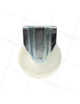 ROULETTE DE MANUTENTION PIVOTANTE EN NYLON DIAMÈTRE 125 MM CHARGE 300KG - S76N 125