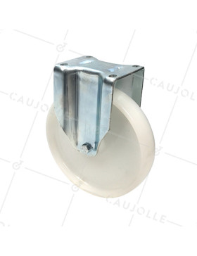 RUEDA DE MANTENIMIENTO FIJA DE NYLON CON UN DIÁMETRO DE 250 MM CARGA 500 KG - S77N 250 • Caujolle