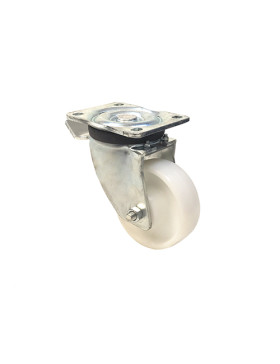 ROULETTE DE MANUTENTION PIVOTANTE RENFORCÉE EN NYLON DIAMÈTRE 125 MM CHARGE 300KG - S78N 125