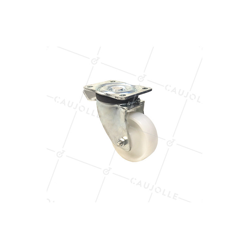ROULETTE DE MANUTENTION PIVOTANTE RENFORCÉE EN NYLON DIAMÈTRE 125 MM CHARGE 300KG - S78N 125
