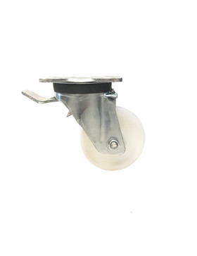 ROULETTE DE MANUTENTION PIVOTANTE RENFORCÉE EN NYLON DIAMÈTRE 125 MM CHARGE 300KG - S78N 125