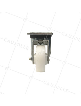 ROULETTE DE MANUTENTION PIVOTANTE RENFORCÉE EN NYLON DIAMÈTRE 125 MM CHARGE 300KG - S78N 125