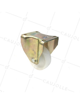 RUEDA DE MANTENIMIENTO FIJa REFORZADA DE NYLON CON 125 MM DE DIÁMETRO CARGA 600 KG - S79N 125 • Caujolle