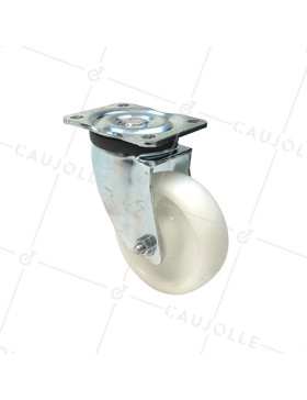RUEDA DE MANTENIMIENTO GIRATORIA REFORZADA DE NYLON CON 160 MM DE DIÁMETRO CARGA 750 KG - S78N 160 • Caujolle