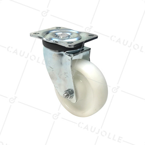 RUEDA DE MANTENIMIENTO GIRATORIA REFORZADA DE NYLON CON 160 MM DE DIÁMETRO CARGA 750 KG - S78N 160 • Caujolle