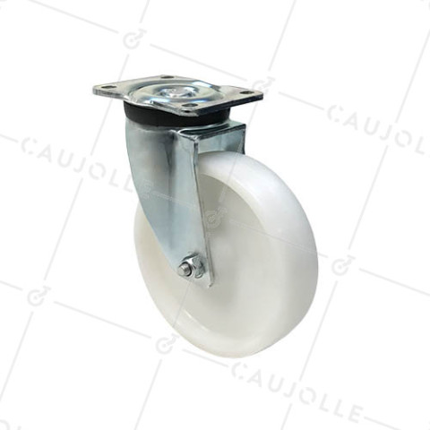 RUEDA DE MANUTENCIÓN GIRATORIA REFORZADA DE NYLON CON UN DIÁMETRO DE 200 MM CARGA 1000 KG - S78N 200 • Caujolle