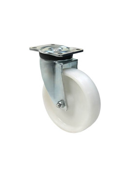 ROULETTE DE MANUTENTION PIVOTANTE RENFORCÉE EN NYLON DIAMÈTRE 125 MM CHARGE 300KG - S78N 125