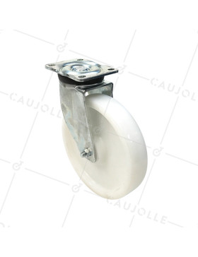 RUEDA DE MANUTENCIÓN GIRATORIA REFORZADA DE NYLON CON UN DIÁMETRO DE 250 MM CARGA 1000 KG - S78N 250 • Caujolle