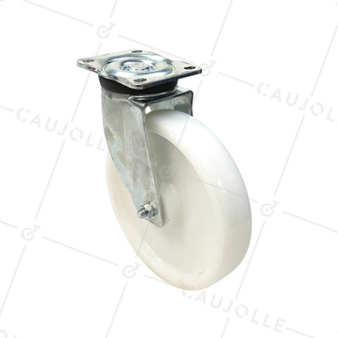 RUEDA DE MANUTENCIÓN GIRATORIA REFORZADA DE NYLON CON UN DIÁMETRO DE 250 MM CARGA 1000 KG - S78N 250 • Caujolle
