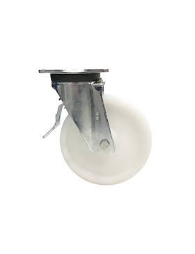 ROULETTE DE MANUTENTION PIVOTANTE RENFORCÉE EN NYLON DIAMÈTRE 125 MM CHARGE 300KG - S78N 125