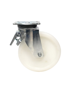 ROULETTE DE MANUTENTION PIVOTANTE RENFORCÉE EN NYLON DIAMÈTRE 125 MM CHARGE 300KG - S78N 125