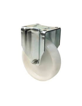 ROULETTE DE MANUTENTION PIVOTANTE RENFORCÉE EN NYLON DIAMÈTRE 125 MM CHARGE 300KG - S78N 125