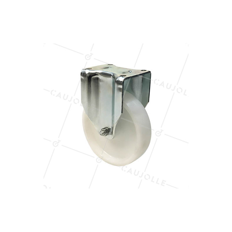 ROULETTE DE MANUTENTION PIVOTANTE RENFORCÉE EN NYLON DIAMÈTRE 125 MM CHARGE 300KG - S78N 125