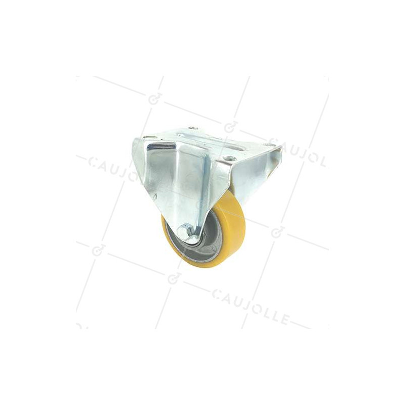 RUEDA FIJA DE POLIURETANO Y LLANTA DE ALUMINIO DIÁMETRO 80 MM CAPACIDAD DE CARGA 180 KG - S75AR 80