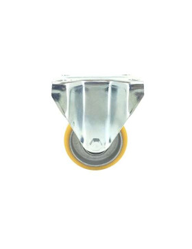 RUEDA FIJA DE POLIURETANO Y LLANTA DE ALUMINIO DIÁMETRO 80 MM CAPACIDAD DE CARGA 180 KG - S75AR 80