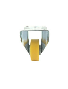 RUEDA FIJA DE POLIURETANO Y LLANTA DE ALUMINIO DIÁMETRO 80 MM CAPACIDAD DE CARGA 180 KG - S75AR 80