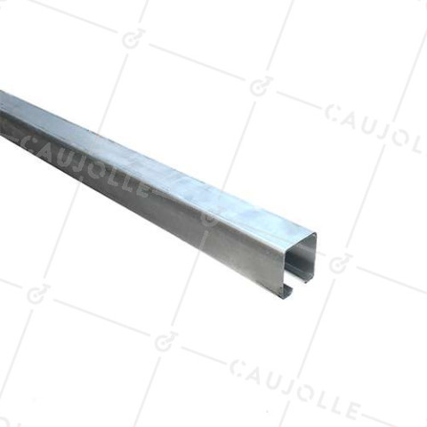 RAÍL DE 3 METROS MÁXIMO PARA PUERTA SUSPENDIDA DE 650 KG - RAIL 4.4.4 • Caujolle