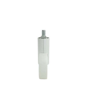 RUEDA FUTURISTA BLANCA CON VARILLA ROSCADA DE 10 MM DIÁMETRO DE 65 MM CAPACIDAD DE CARGA DE 50 KG - GRAVITY65TFW10