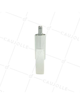 RUEDA FUTURISTA BLANCA CON PLATINA LISA DE 11 MM DIÁMETRO DE 65 MM CAPACIDAD DE CARGA DE 50 KG - GRAVITY65TLW11