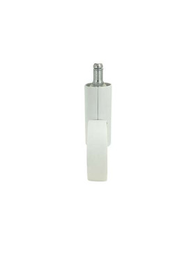 RUEDA FUTURISTA BLANCA CON PLATINA LISA DE 11 MM DIÁMETRO DE 65 MM CAPACIDAD DE CARGA DE 50 KG - GRAVITY65TLW11