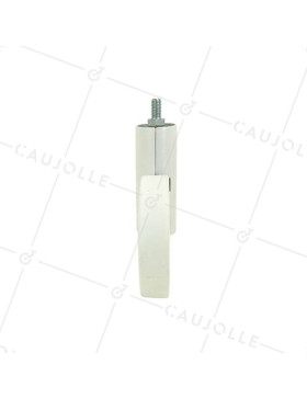 RUEDA FUTURISTA BLANCA CON VARILLA ROSCADA DE 8 MM CON UN DIÁMETRO DE 90 MM CARGA 50 KG - GRAVITY90TFW8