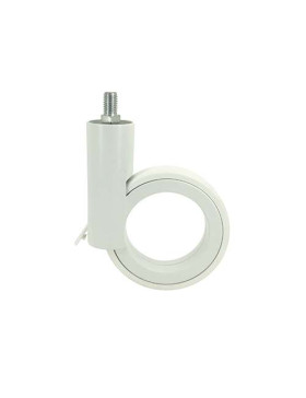 RUEDA FUTURISTA BLANCA CON VARILLA ROSCADA DE 10 MM CON UN DIÁMETRO DE 90 MM CARGA 50 KG - GRAVITY90TFW10