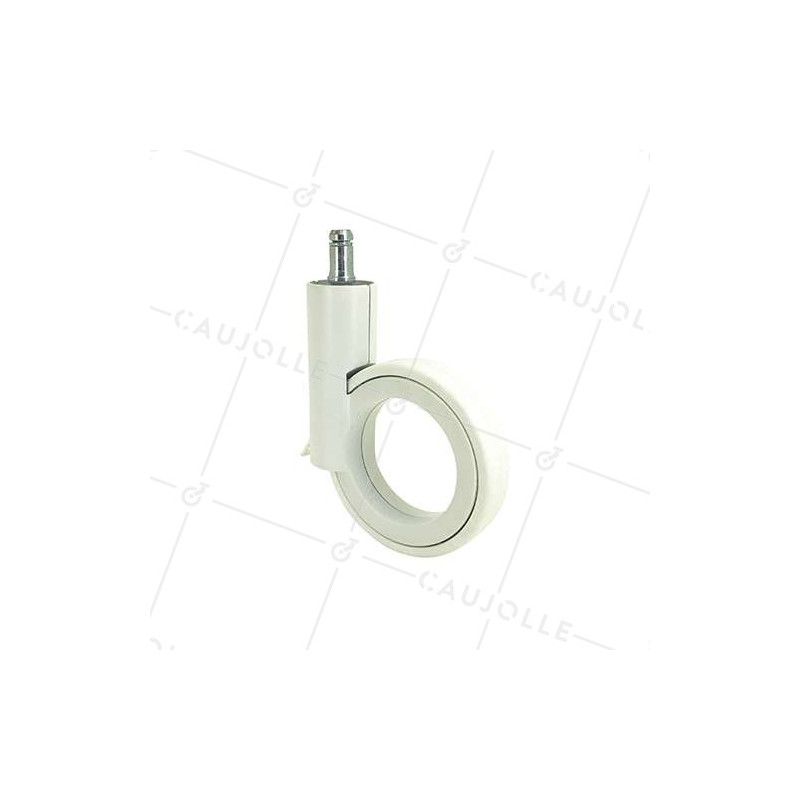 ROULETTE FUTURISTE DIAMÈTRE 90 MM CHROMÉE À TIGE LISSE DE 11 MM GRAVITY 90TLC11