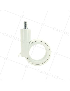 ROULETTE FUTURISTE DIAMÈTRE 90 MM CHROMÉE À TIGE LISSE DE 11 MM GRAVITY 90TLC11
